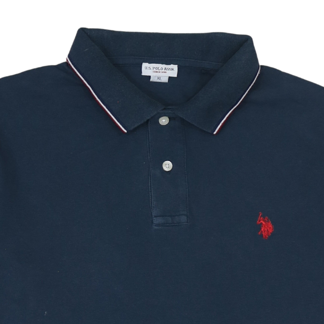 U.S. Polo Assn. Men's Blue XL Short Sleeve Cotton Polo Shirt