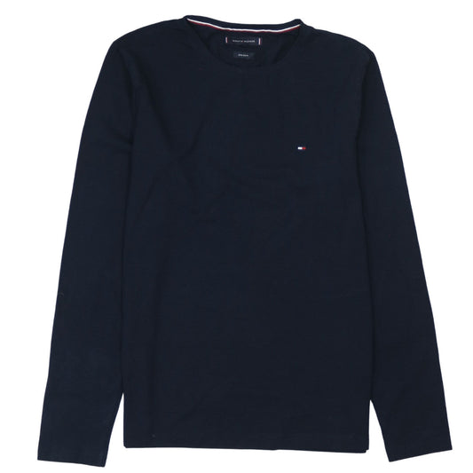 Tommy Hilfiger Men Blue Long Sleeve Extra Slim Fit Cotton T-Shirt M