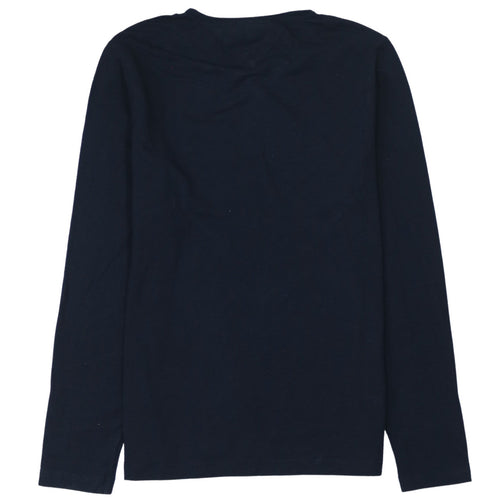 Tommy Hilfiger Men Blue Long Sleeve Extra Slim Fit Cotton T-Shirt M