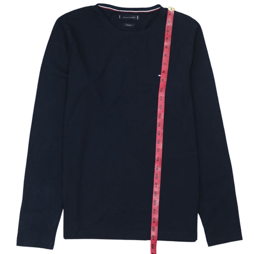 Tommy Hilfiger Men Blue Long Sleeve Extra Slim Fit Cotton T-Shirt M