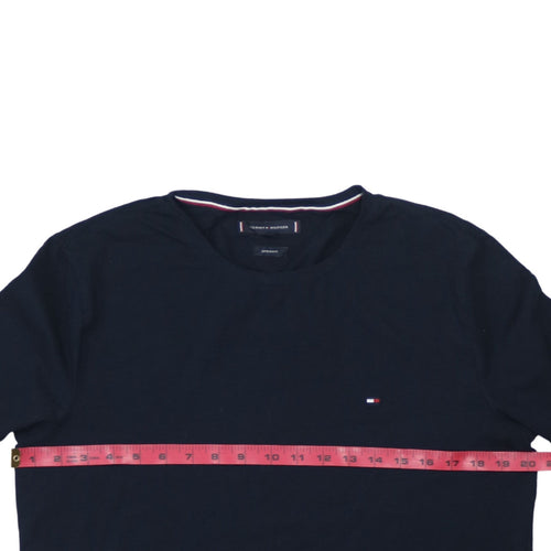 Tommy Hilfiger Men Blue Long Sleeve Extra Slim Fit Cotton T-Shirt M