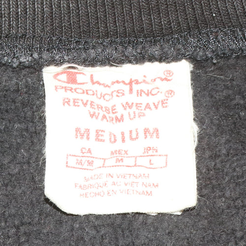 Champion Men’s Black Reverse Weave Crew Neck Sweatshirt Medium