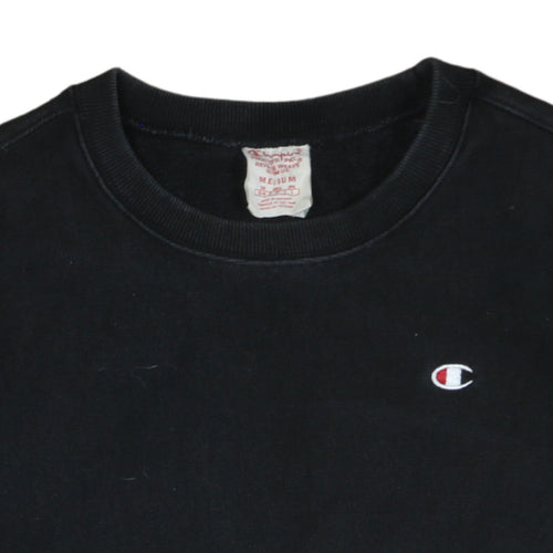 Champion Men’s Black Reverse Weave Crew Neck Sweatshirt Medium