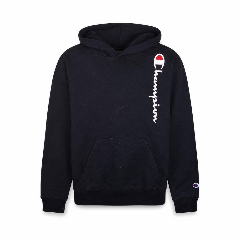 Champion Mens Blue XL Pullover Hoodie Logo Fleece Sweatshirt