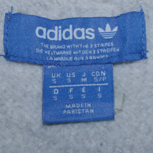 Adidas Men's Beige 1/2 Zip Hoodie Size S Fleece Sportswear