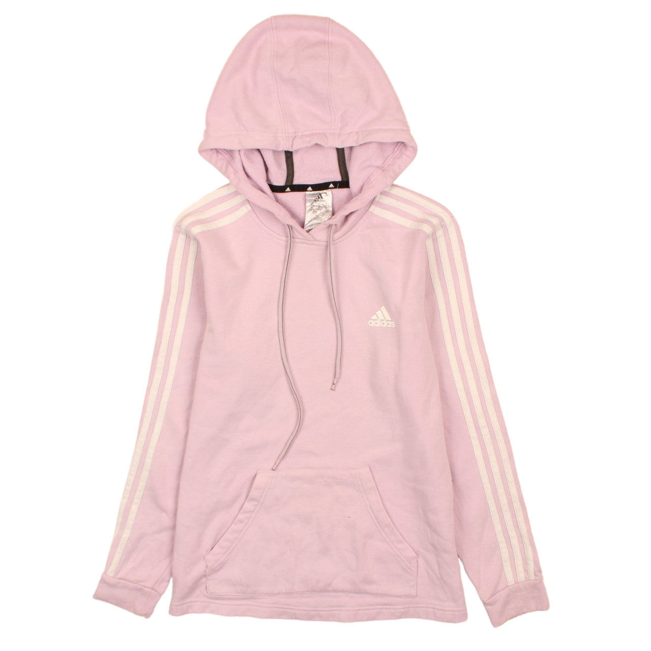 Adidas Womens Pink Pullover Hoodie Size S 8-10 Hooded Sweatshirt