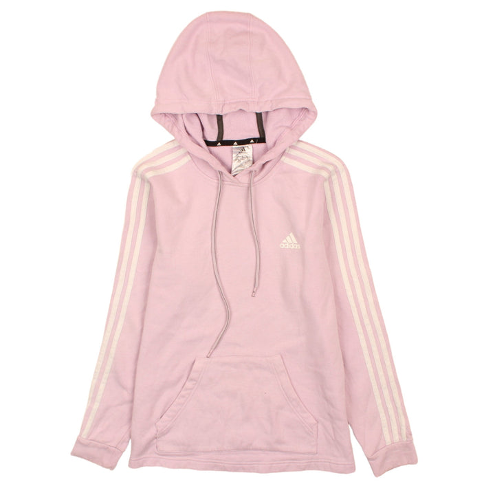 Adidas Womens Pink Pullover Hoodie Size S 8-10 Hooded Sweatshirt