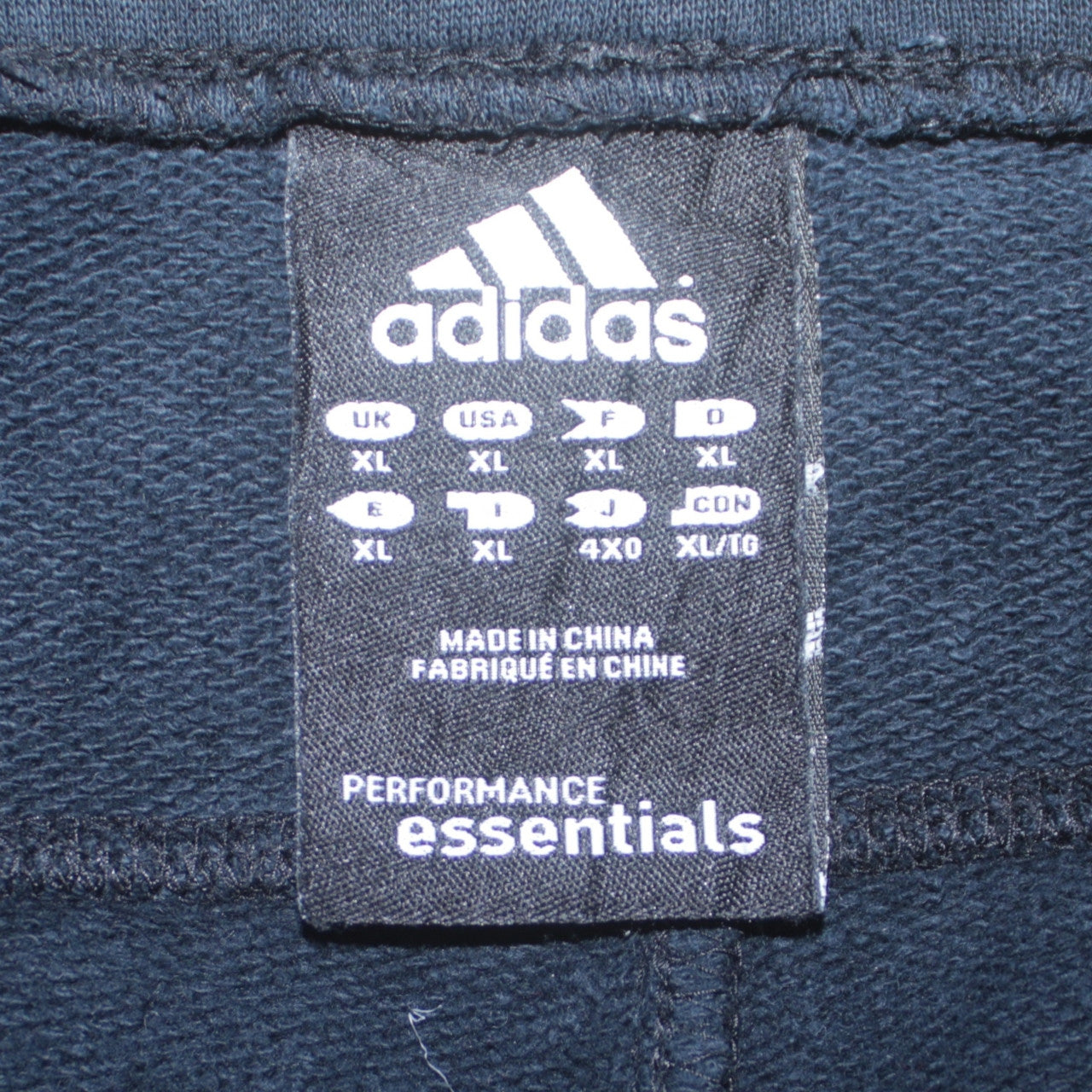 Adidas Mens Black XL Essentials Track Pants Straight Leg Activewear