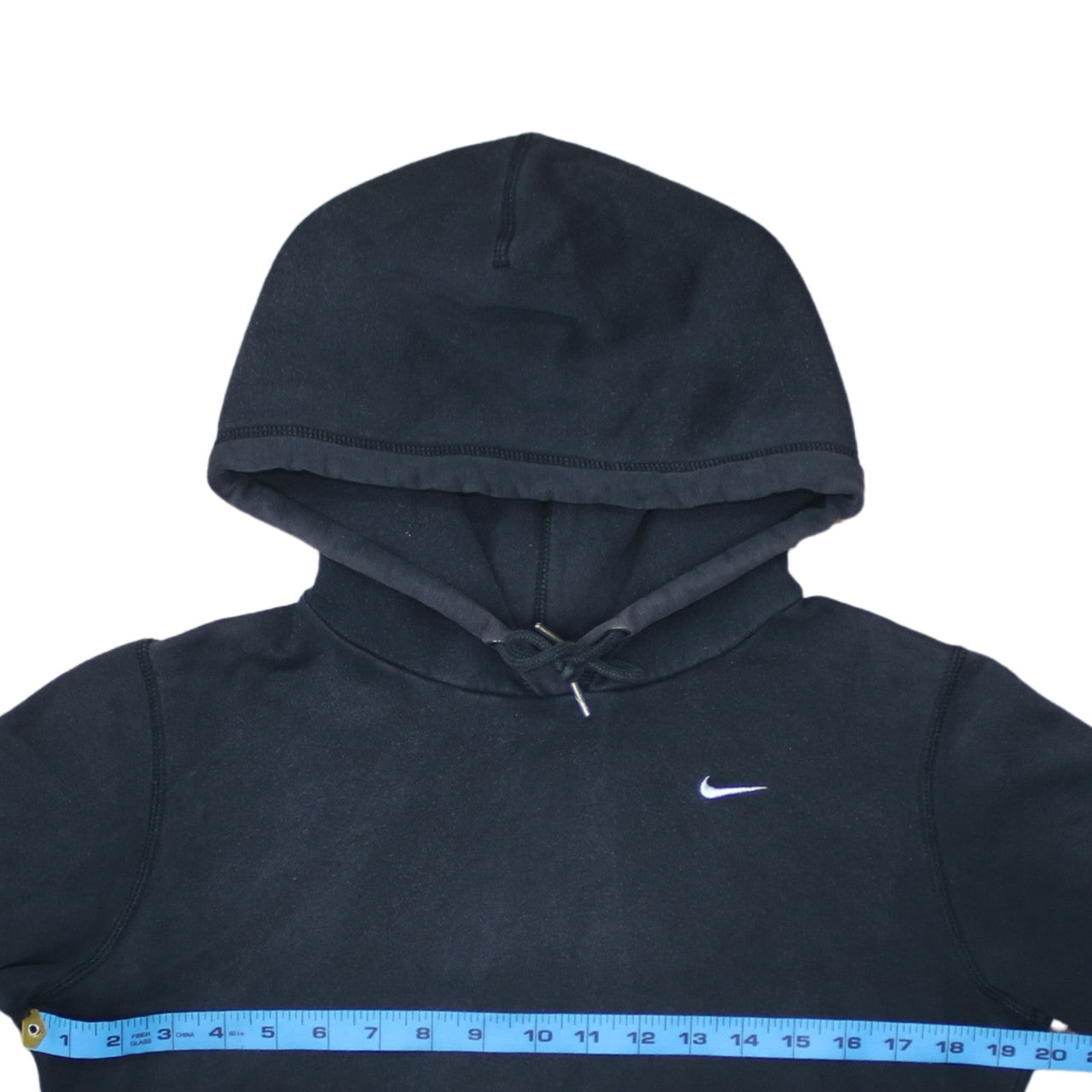 Nike Men’s Black Pullover Hoodie S Logo Fleece Sweatshirt