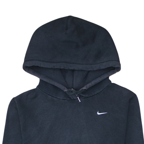 Nike Men’s Black Pullover Hoodie S Logo Fleece Sweatshirt