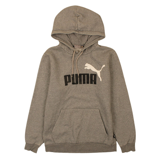 Puma Men's Grey Pullover Hoodie S Regular Fit Sportswear