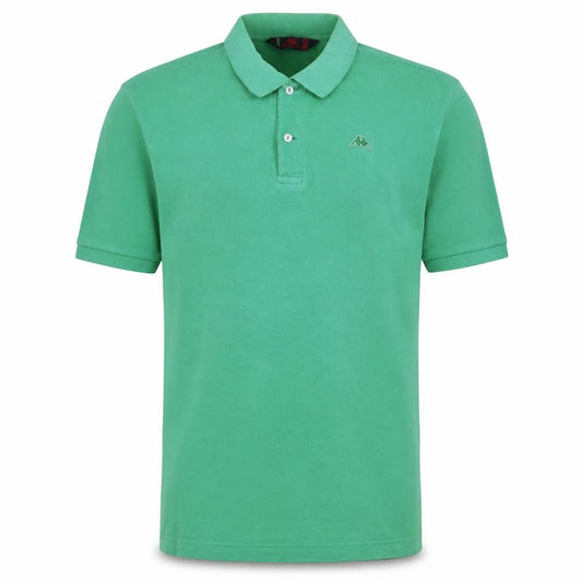 Front view of Robe Di Kappa Men's Green Cotton Polo Shirt XL Short Sleeve