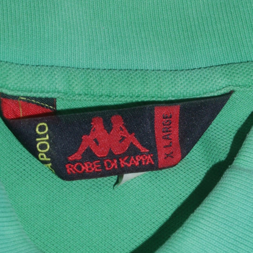Robe Di Kappa Men's Green Cotton Polo Shirt XL Short Sleeve