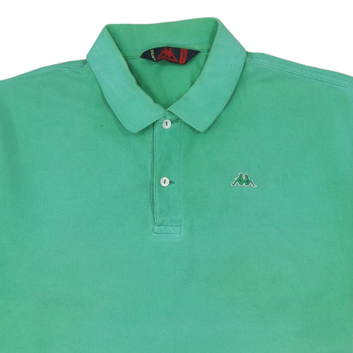 Robe Di Kappa Men's Green Cotton Polo Shirt XL Short Sleeve