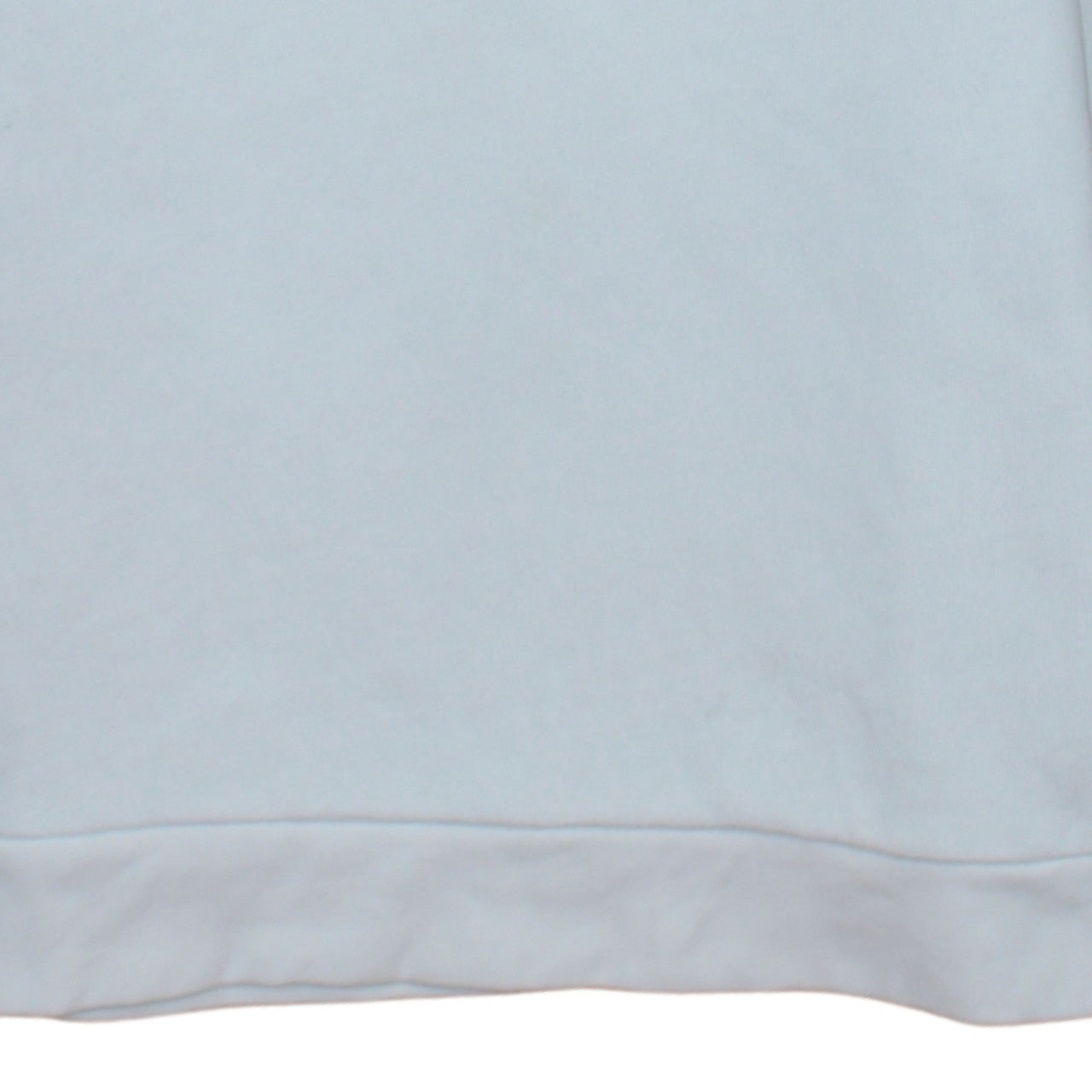 adidas Men's White Crew Neck Logo Pullover Sweatshirt Size S