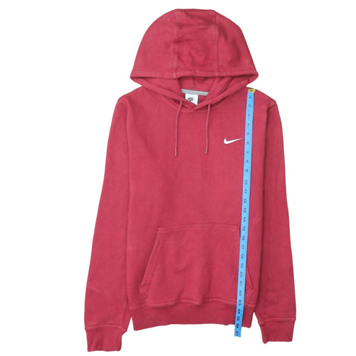 Nike Men's Red Pullover Hoodie Small Fleece Athletic Sportswear