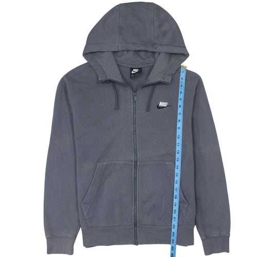 Nike Men's Grey Full Zip Hoodie Small Regular Fit