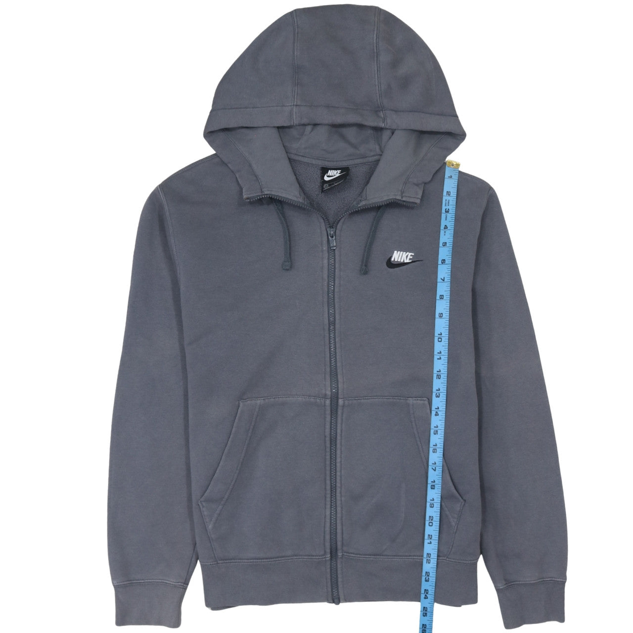 Nike Men's Grey Full Zip Hoodie Small Regular Fit