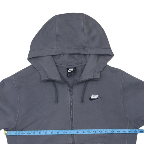Nike Men's Grey Full Zip Hoodie Small Regular Fit