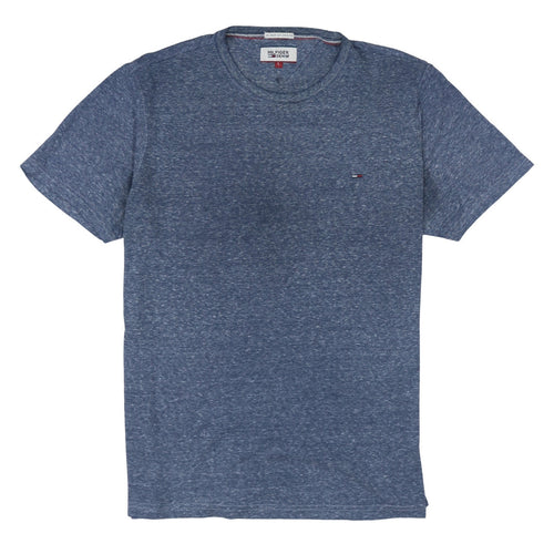 Hilfiger Denim Men's Blue Crew Neck Short Sleeve T-Shirt Size L