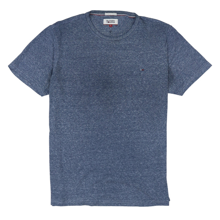 Hilfiger Denim Men's Blue Crew Neck Short Sleeve T-Shirt Size L