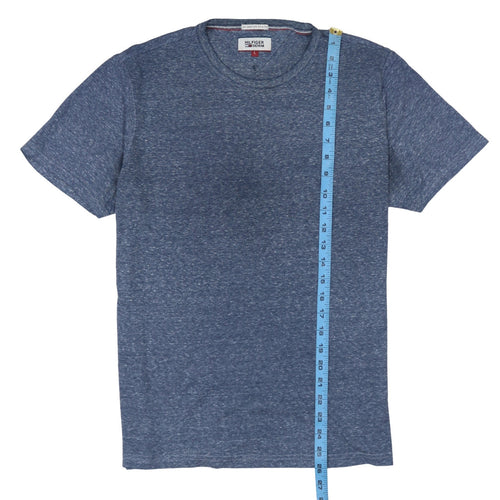 Hilfiger Denim Men's Blue Crew Neck Short Sleeve T-Shirt Size L
