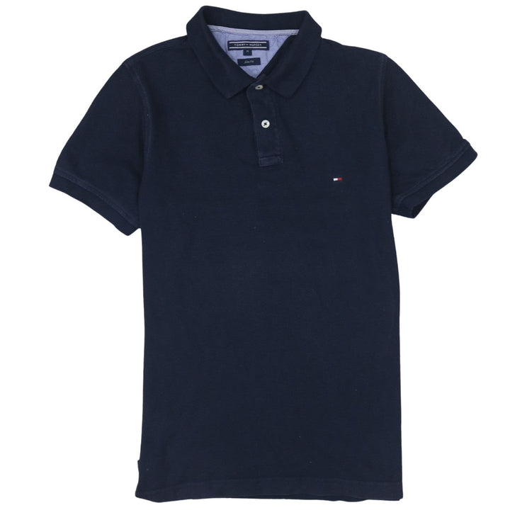 Tommy Hilfiger Men's Blue Slim Fit Cotton Polo Shirt M