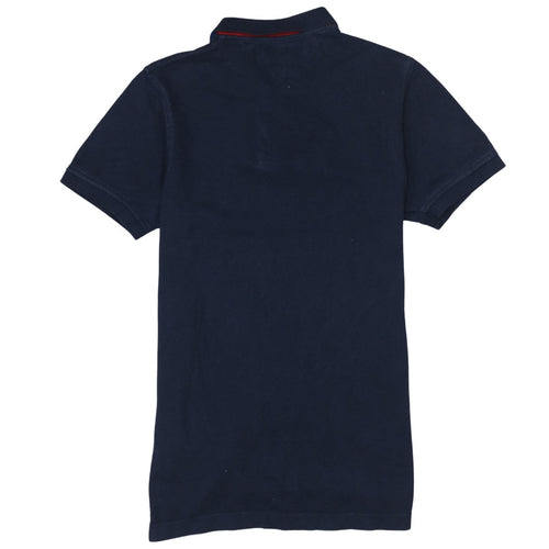Tommy Hilfiger Men's Blue Slim Fit Cotton Polo Shirt M