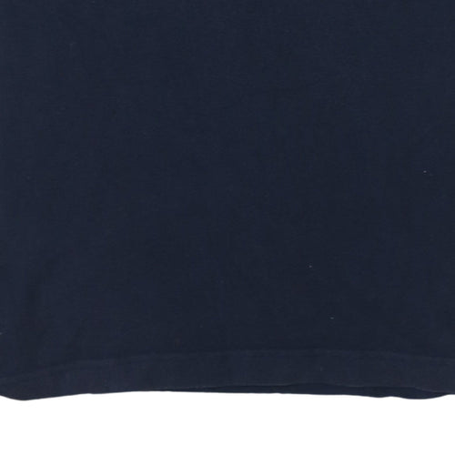Tommy Hilfiger Men's Blue Slim Fit Cotton Polo Shirt M