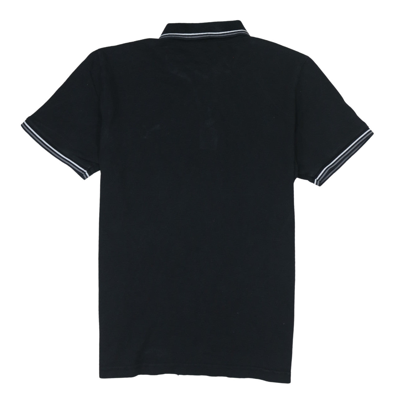 Puma Men's Black Cotton Polo Shirt Size L Short Sleeve Sports Logo