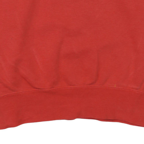 Nike Men's Red Air Logo Pullover Sweatshirt XS Fleece Crew Neck