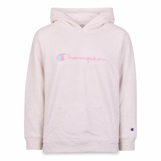 Champion Girls White XL Pullover Hoodie with Embroidered Logo