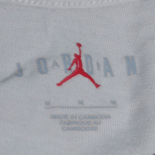 Nike Jordan Men's Beige Graphic Print T-Shirt Size M