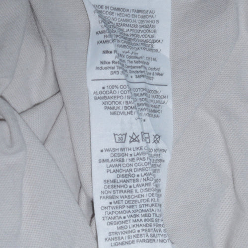 Nike Jordan Men's Beige Graphic Print T-Shirt Size M