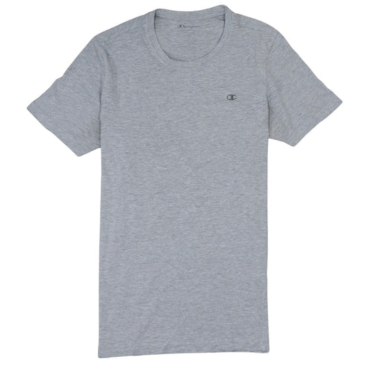 Champion Men's Grey Cotton Crew Neck Short Sleeve T-Shirt M