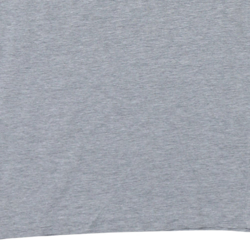 Champion Men's Grey Cotton Crew Neck Short Sleeve T-Shirt M