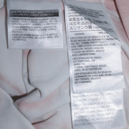 Levi's Men's Pink Tie-Dye Cotton Crew Neck T-Shirt Size S