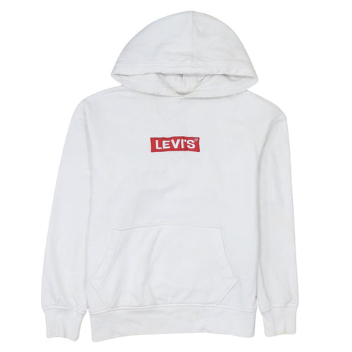 Levi's Men's White Relaxed Fit Pullover Hoodie Size S