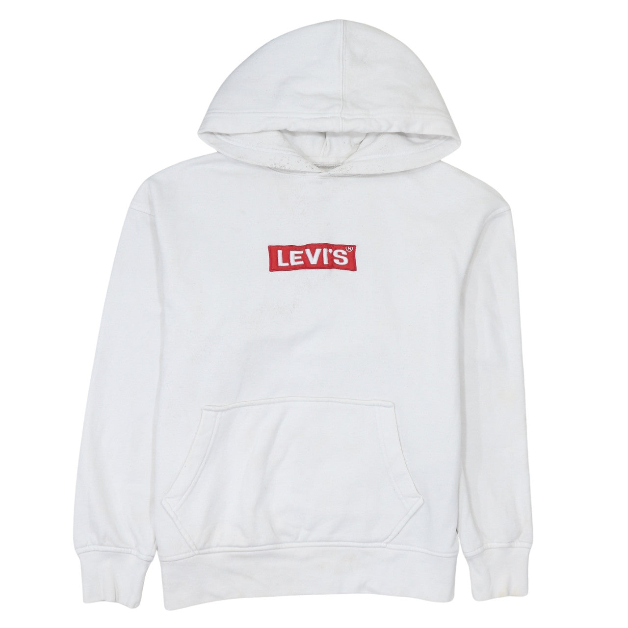 Levi's Men's White Relaxed Fit Pullover Hoodie Size S