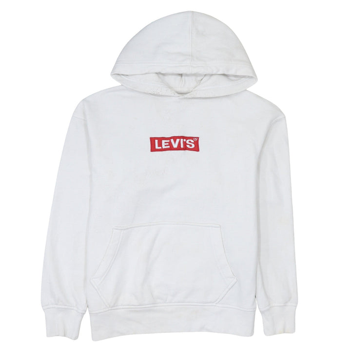 Levi's Men's White Relaxed Fit Pullover Hoodie Size S