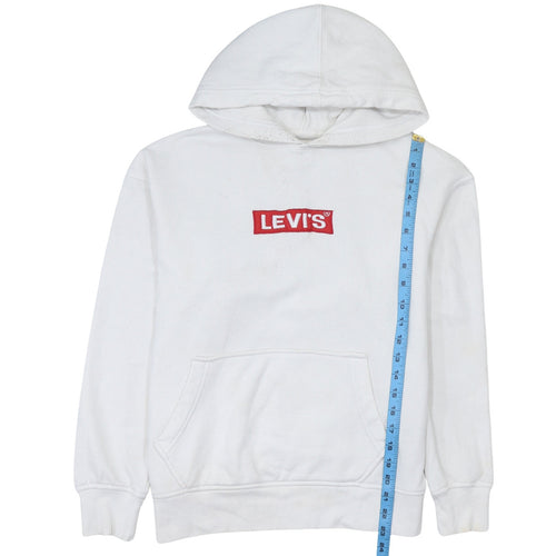 Levi's Men's White Relaxed Fit Pullover Hoodie Size S