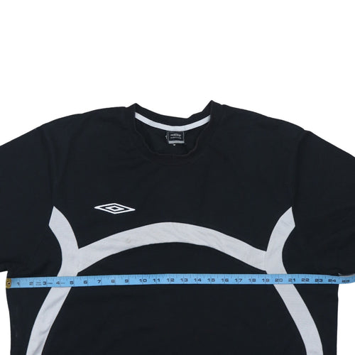 Umbro Men's Black Short Sleeve Sports T-Shirt Size L