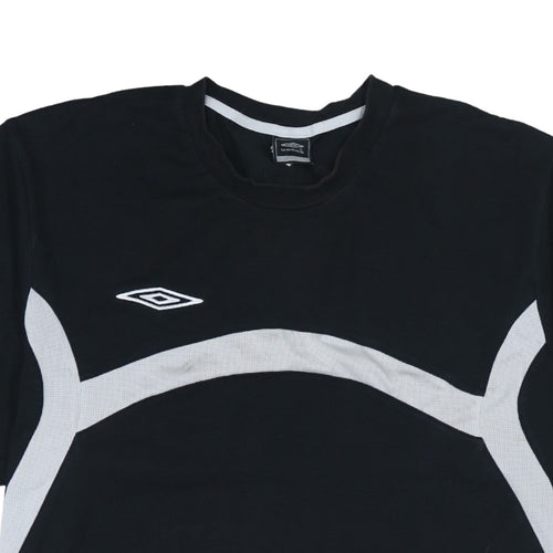 Umbro Men's Black Short Sleeve Sports T-Shirt Size L
