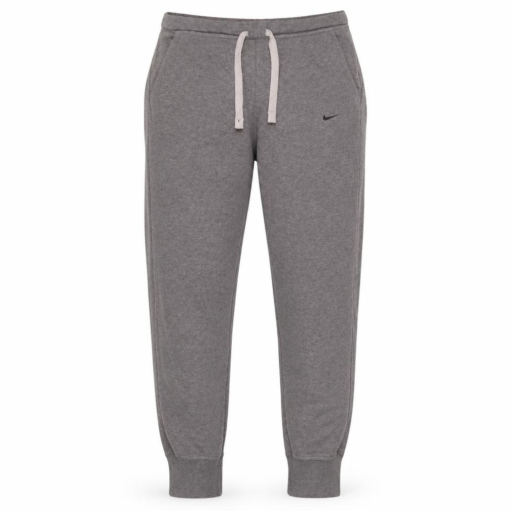 Front view of Nike Men's Grey Dri-FIT Jogger Sweatpants, size S, Activewear