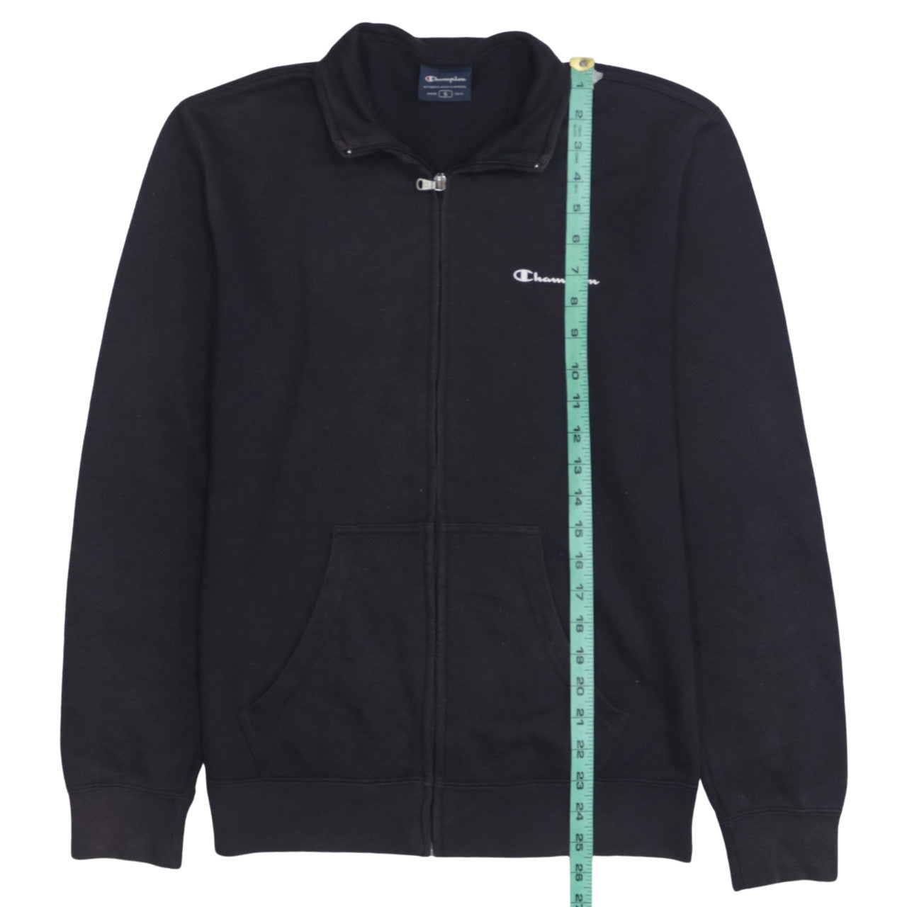 Champion Men's Black Full Zip Sweatshirt Size S