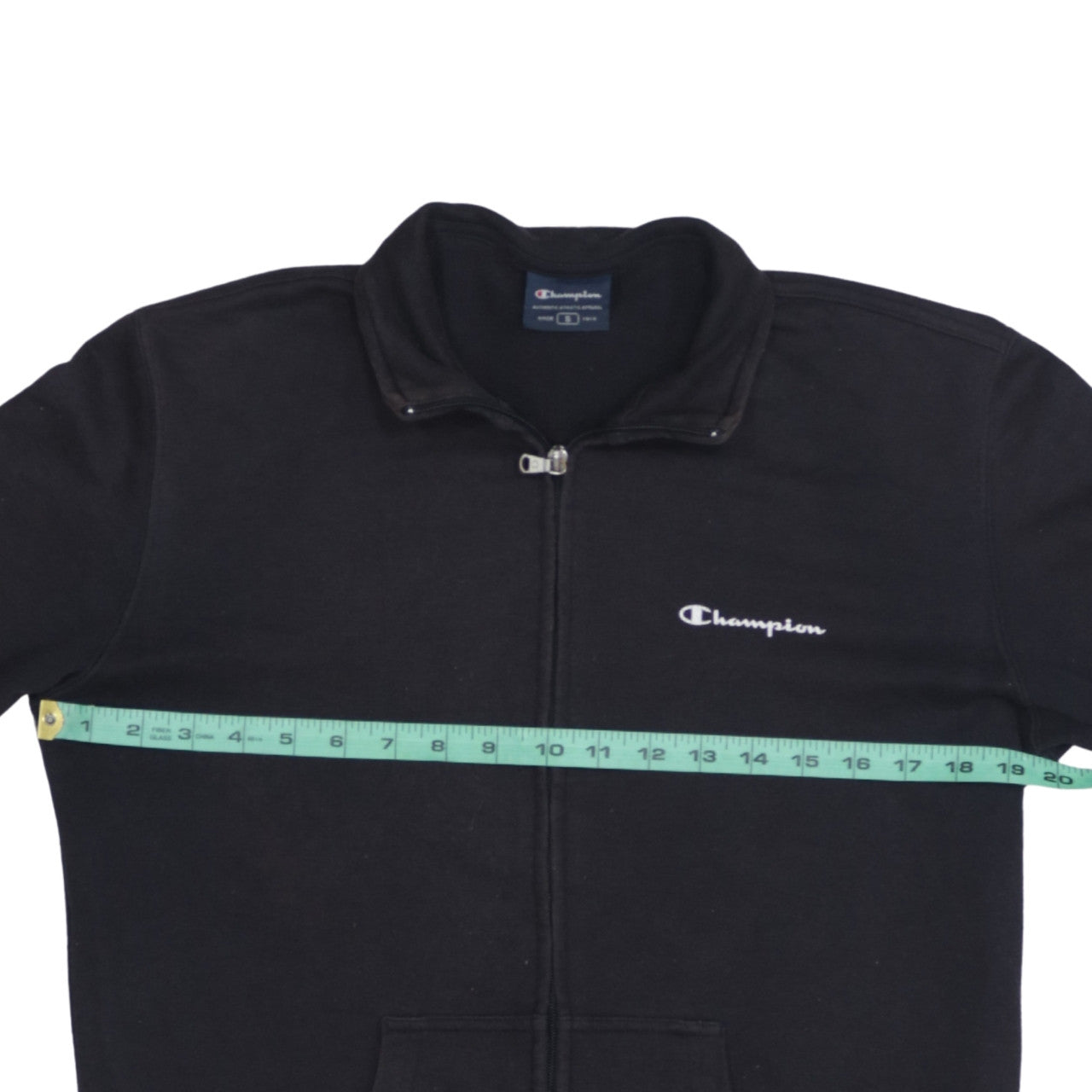 Champion Men's Black Full Zip Sweatshirt Size S