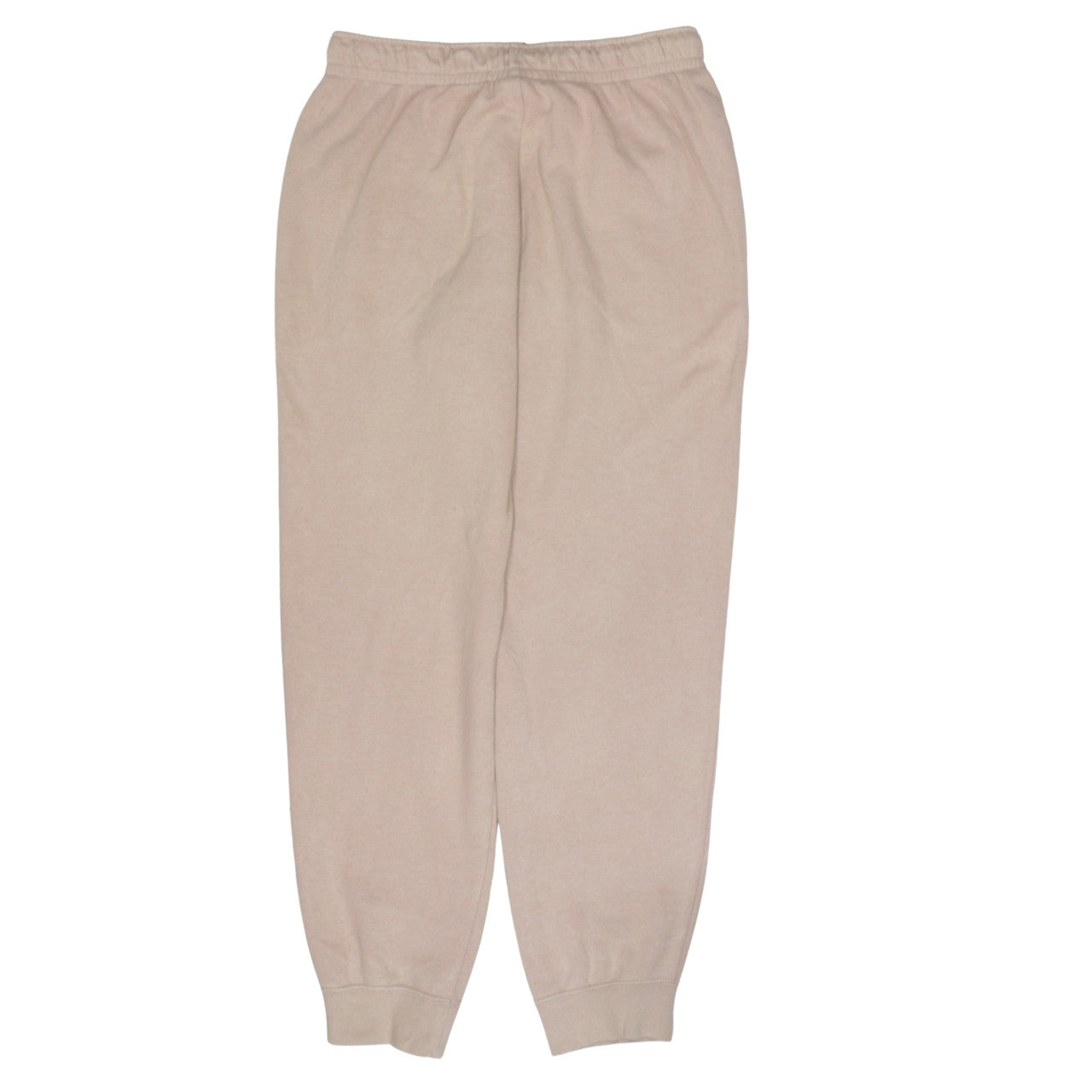 Nike Women's Beige Jogger Sweatpants M Fleece Cotton-Blend Trousers