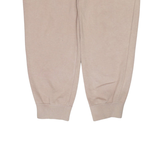 Nike Women's Beige Jogger Sweatpants M Fleece Cotton-Blend Trousers