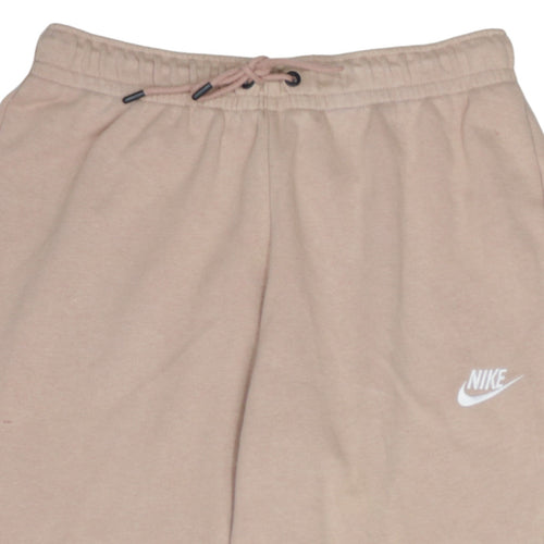 Nike Women's Beige Jogger Sweatpants M Fleece Cotton-Blend Trousers