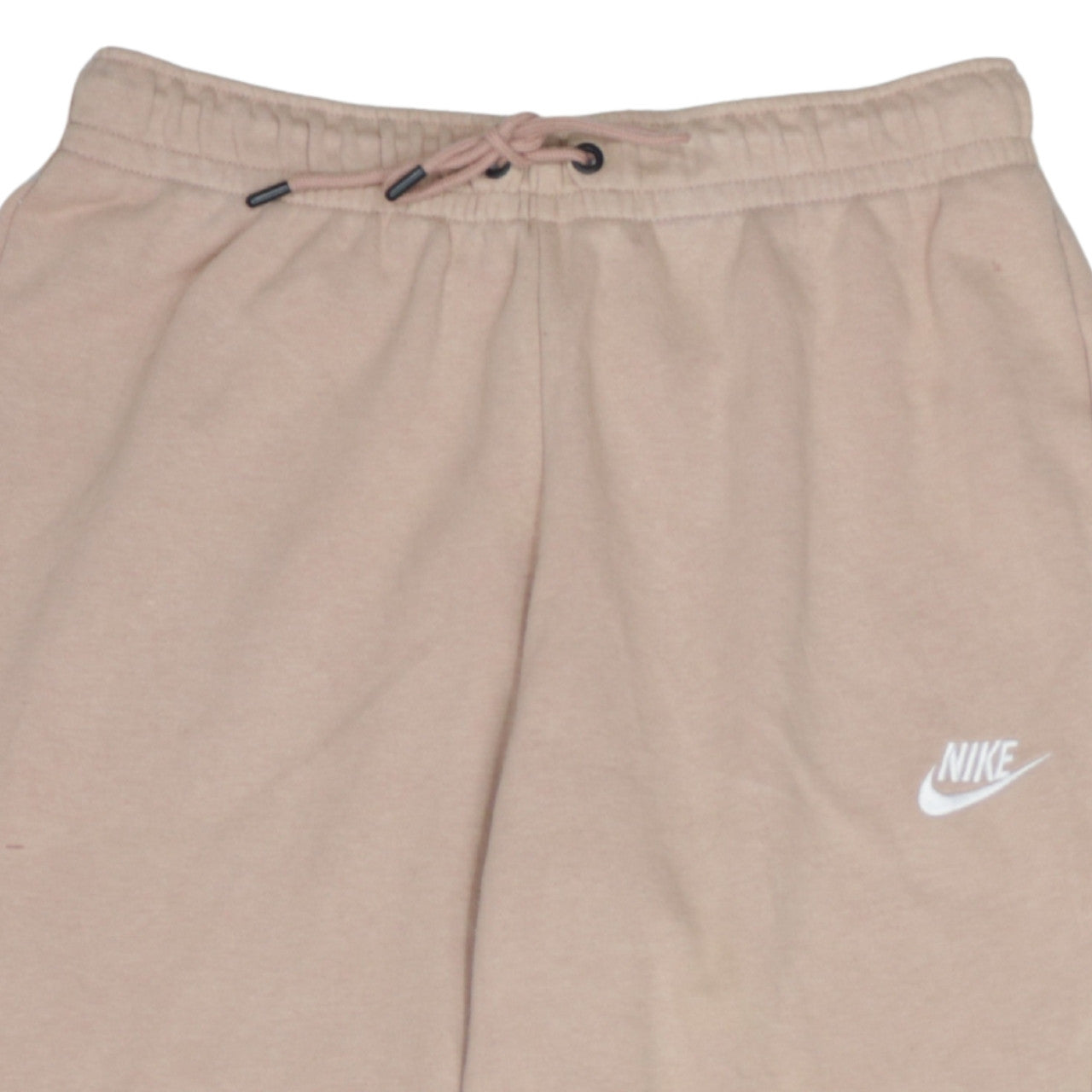 Nike Women's Beige Jogger Sweatpants M Fleece Cotton-Blend Trousers